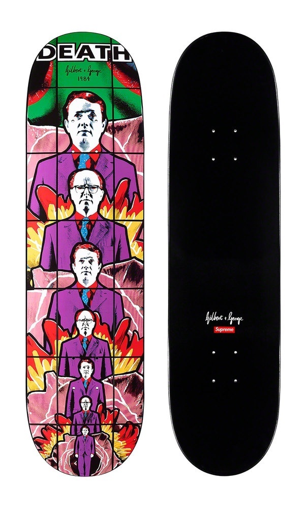 Gilbert & George/Supreme DEATH Skateboard